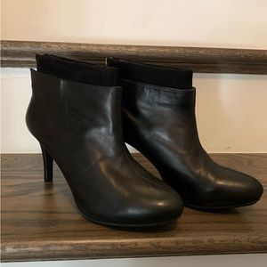 Me Too high heeled booties.